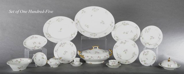 One Hundred Five Piece Set of Limoges Porcelain (1 of 1)