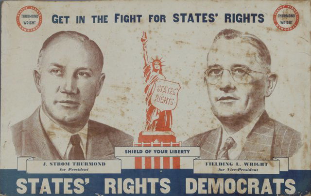 Strom Thurmond and Fielding Wright Campaign Poster for (1 of 1)