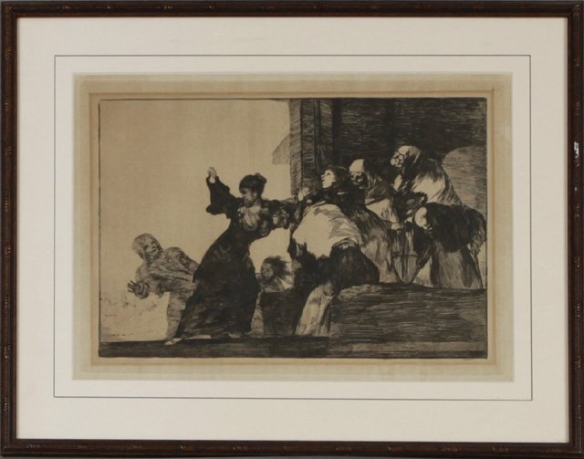 Francisco Goya (1746-1828), "Women on the Steps," 19th (1 of 1)