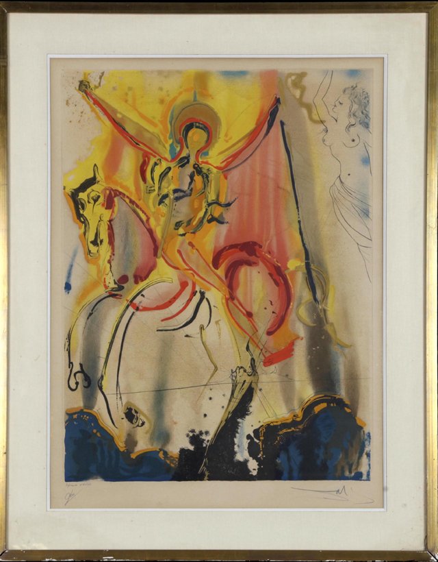 Salvador Dali (1904-1989), "Girl on Horse," 1979, (1 of 1)
