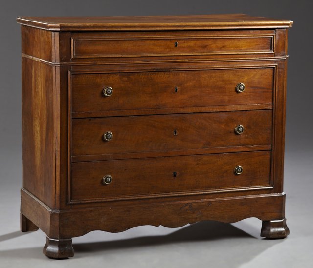 French Louis Philippe Carved Walnut Commode, 19th c., (1 of 1)