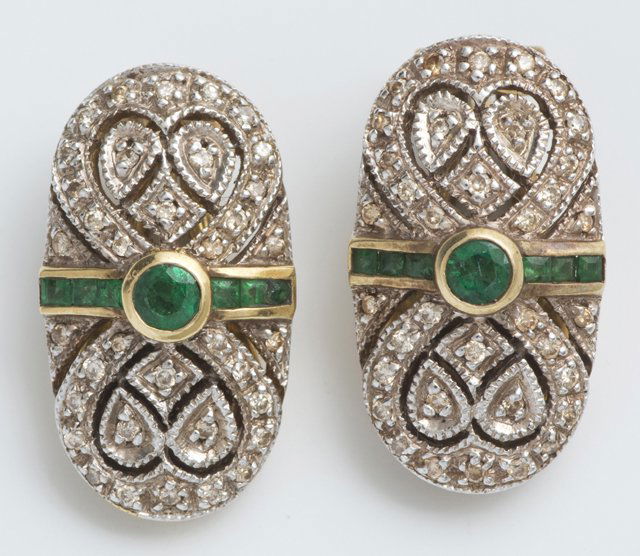 Pair of 18K Yellow Gold Convertible Pierced Earrings, (1 of 1)