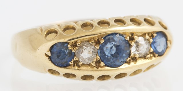Lady's 18K Yellow Gold Dinner Ring, Birmingham, 1914, (1 of 1)