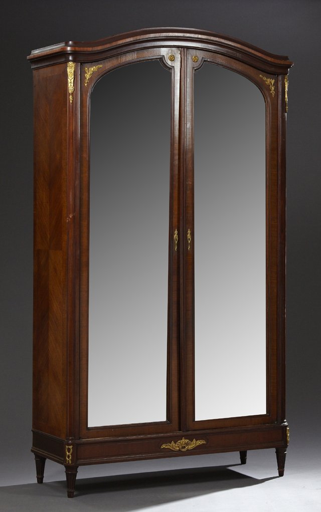 French Louis XVI Style Ormolu Mounted Mahogany Armoire, (1 of 1)