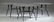 Set of Three Cast Aluminum Aesthetic Patio Tables, 20th
