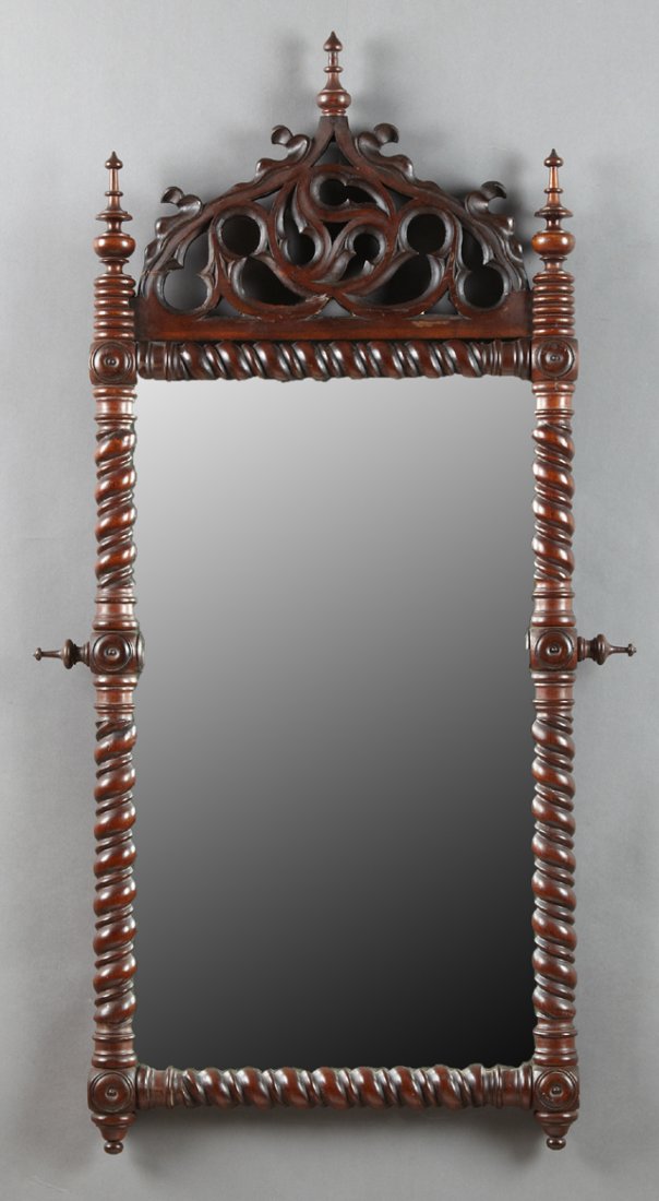 American Gothic Style Dresser Mirror, 19th c., the (1 of 1)