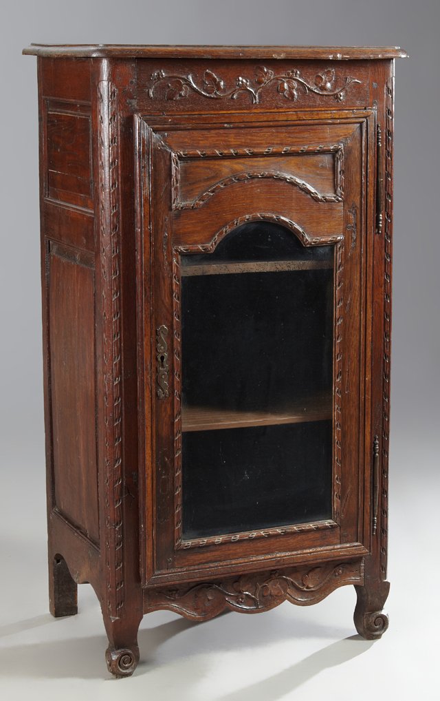French Brittany Carved Oak Confiturier, 19th c., the (1 of 1)