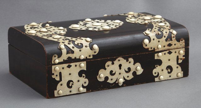 English Ivory, Faux Ivory and Rosewood Dresser Box, (1 of 1)