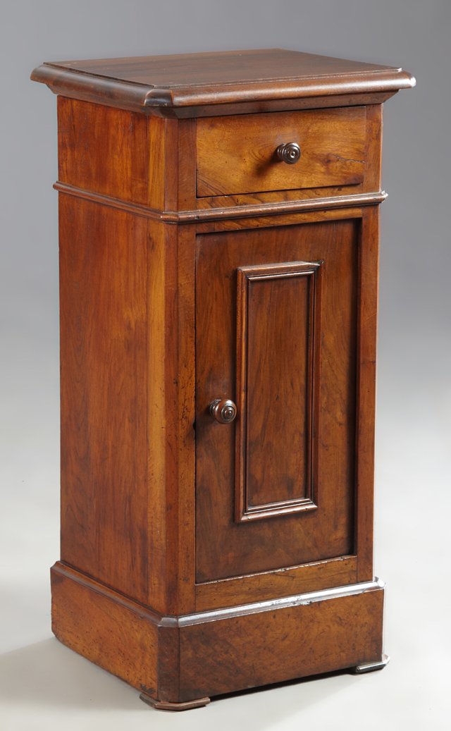 French Louis Philippe Carved Walnut Nightstand, 19th (1 of 1)