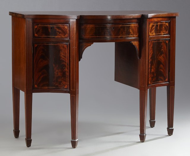 Hepplewhite Style Carved Inlaid Mahogany Server, early (1 of 1)