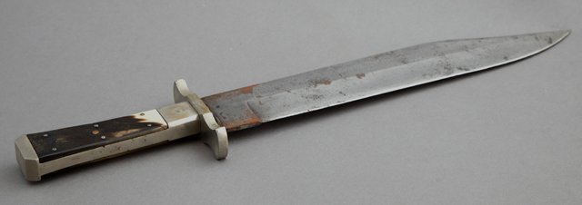 Fine Bowie Knife, 19th c., by W & S Butcher, Sheffield (1 of 2)
