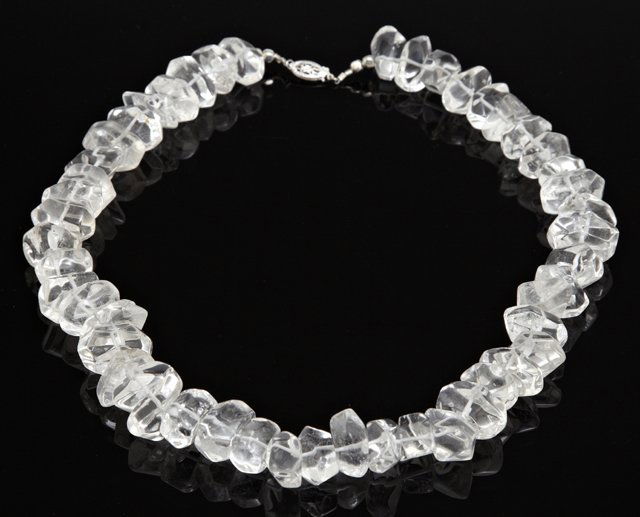 14K White Gold and Rock Crystal Necklace, composed of (1 of 1)