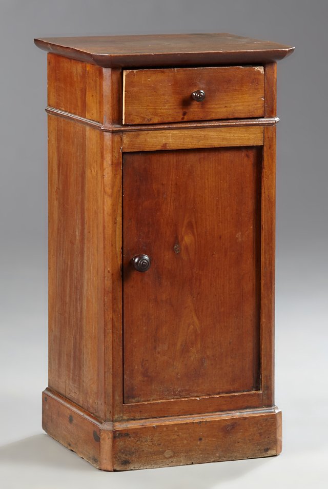 French Louis Philippe Carved Walnut Nightstand, 19th (1 of 1)