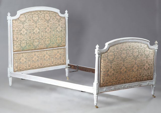 Louis XVI Style Polychromed Upholstered Beech Double (1 of 1)