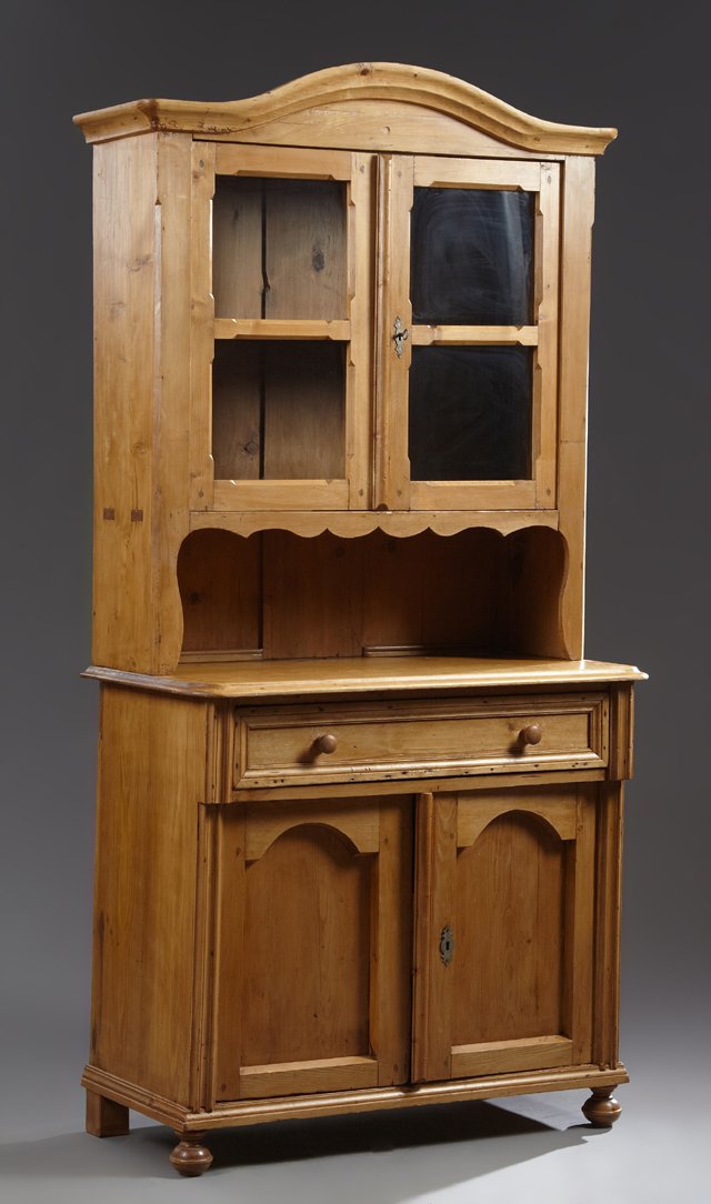 Continental Carved Pine Kitchen Cupboard, early 20th (1 of 1)