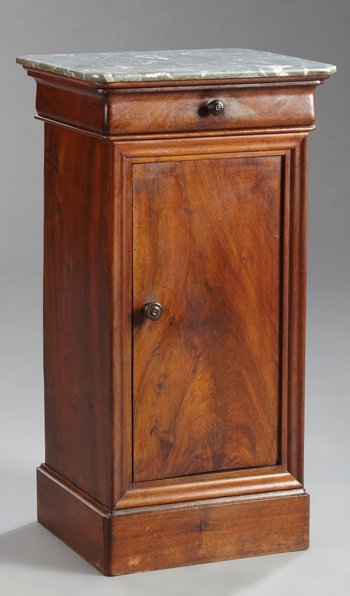 French Louis Philippe Carved Walnut Marble Top (1 of 4)