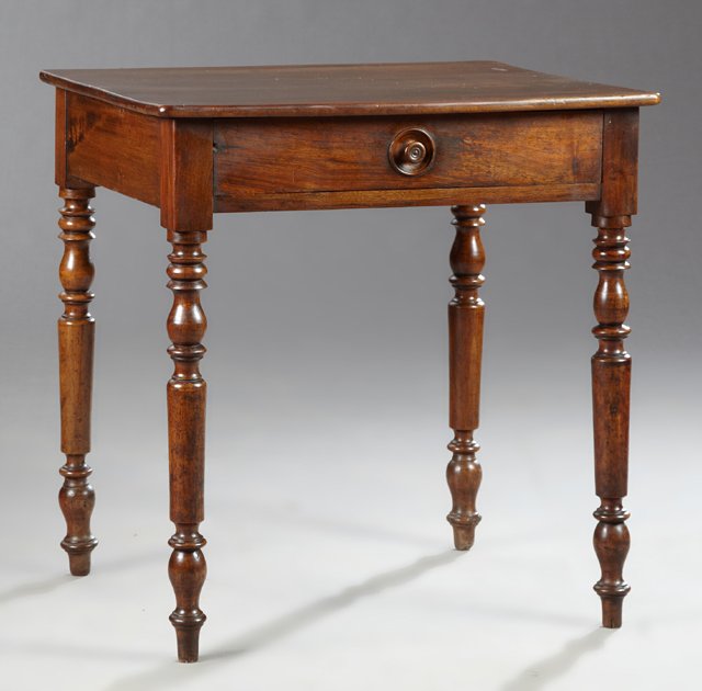 French Louis Philippe Carved Walnut Writing Table, 19th (1 of 1)