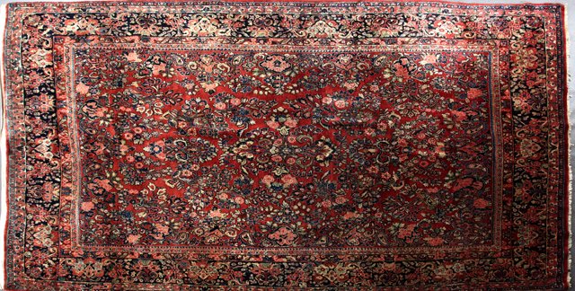 Semi-Antique Sarouk Carpet, 8' 7 x 11' 8 (1 of 1)