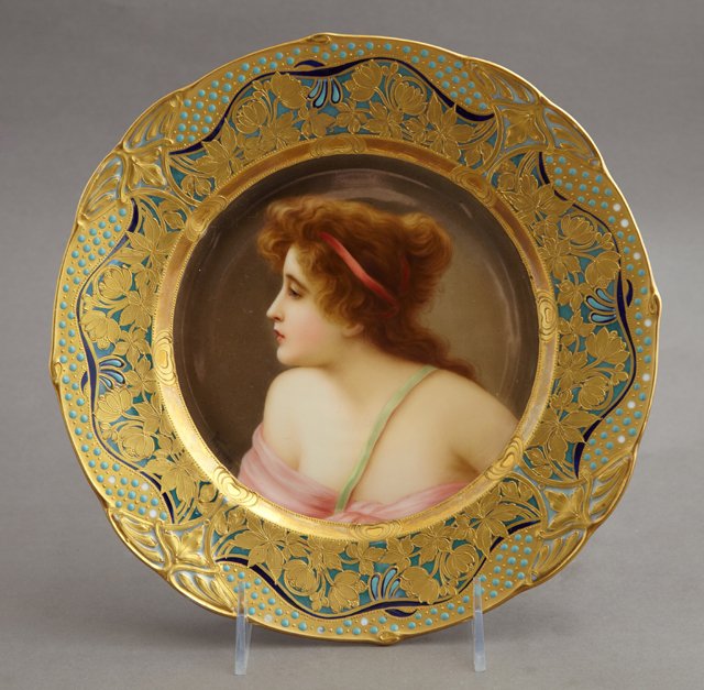 German Art Nouveau Royal Vienna Style Porcelain (1 of 3)