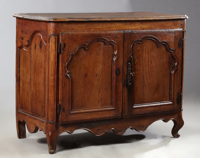 French Provincial Louis XV Style Carved Oak Sideboard, (1 of 1)