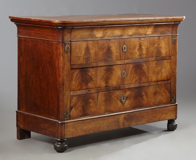 French Louis Philippe Carved Walnut Commode, mid 19th (1 of 1)