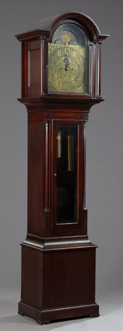 English Edwardian George III Style Carved Mahogany Tall (1 of 4)