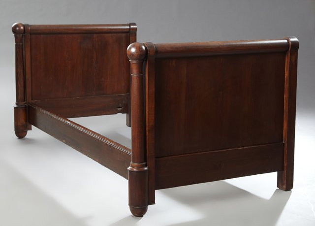 French Empire Carved Pine Lit du Coin, 19th c., the (1 of 1)