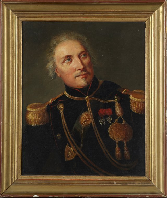 French School, "Portrait of a General," 19th c., oil on (1 of 1)