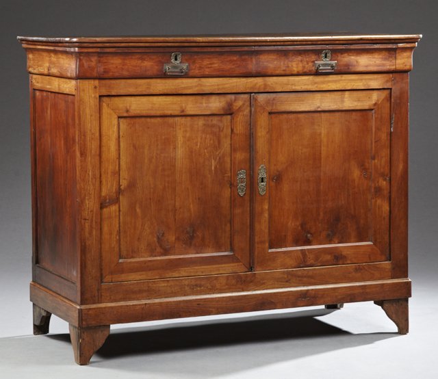 French Louis Philippe Carved Cherry Sideboard, 19th c., (1 of 1)