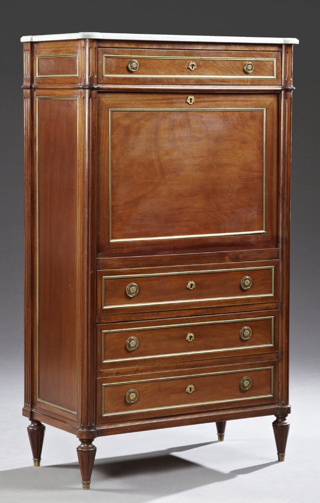 French Louis XVI Style Ormolu Mounted Carved Mahogany (1 of 3)