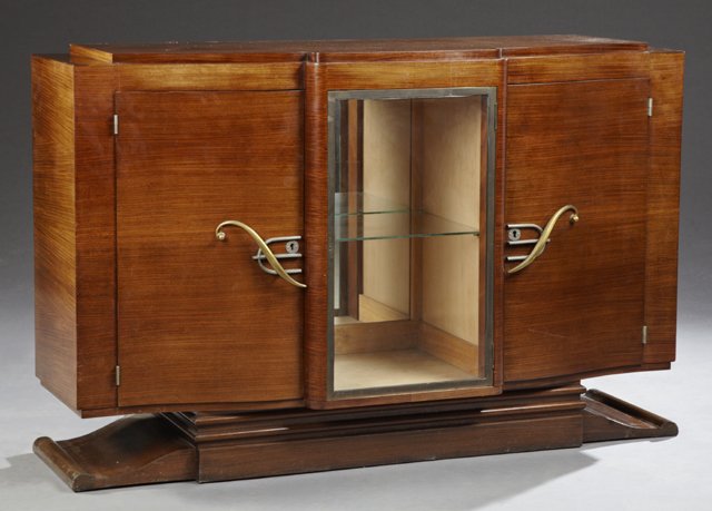 French Art Deco Carved Walnut Server, c. 1930, the (1 of 1)