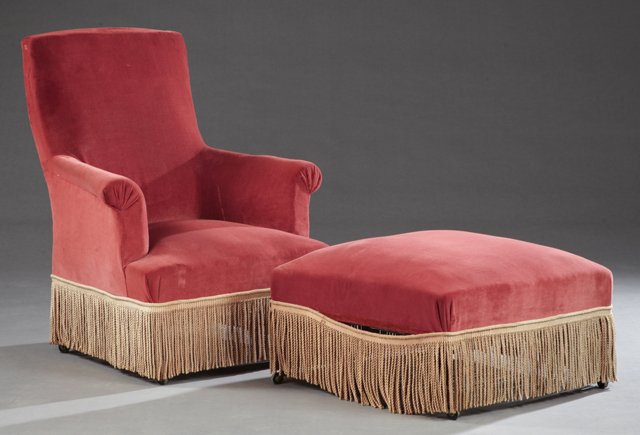 French Henri II Style Carved Walnut Bergere, late 19th (1 of 2)