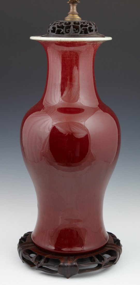 Chinese Sang de Boeuf Baluster Vase, ca. 1900, now (1 of 7)