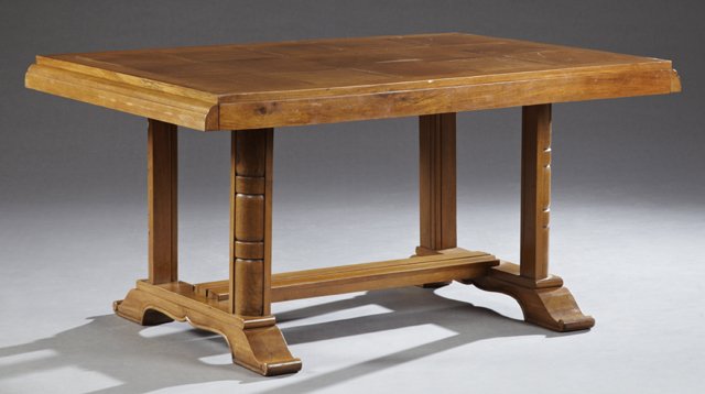 French Art Deco Walnut Dining Table, early 20th c., the (1 of 1)