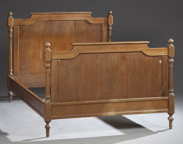 French Louis XVI Style Pitch Pine Bed, c. 1800, the (1 of 1)