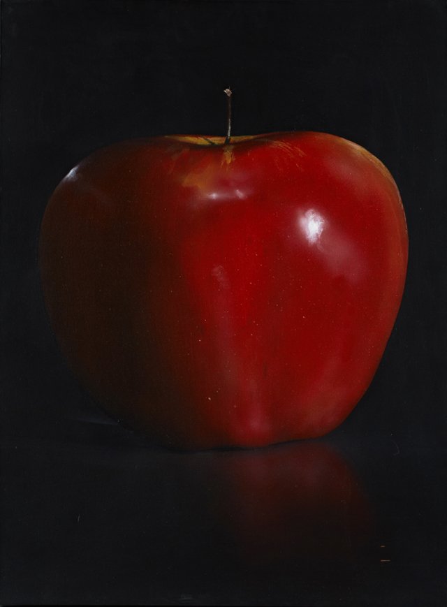 Tom Seghi (1942-2011, American), "Red Apple," 1996, oil (1 of 1)
