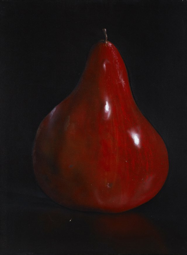 Tom Seghi (1942-2011, American), "Red Pear," 1996, oil (1 of 1)