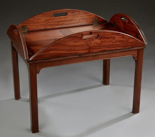 Carved Mahogany Butler's Tray Coffee Table, 20th c., on (1 of 1)