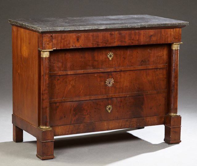 French Empire Style Marble Top Ormolu Mounted Commode, (1 of 1)