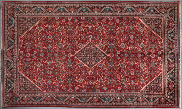 Persian Antique Mahal Carpet, 11' x 18': Persian Antique Mahal Carpet, 11' x 18'