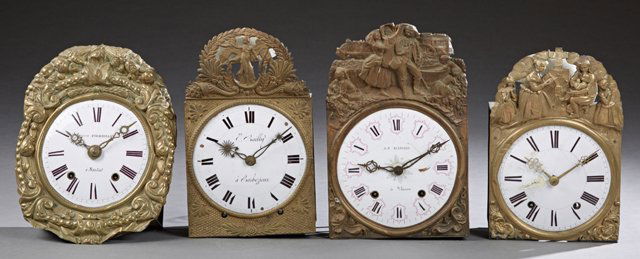 Group of Four French Morbier Clock Movements, 19th c., (1 of 1)