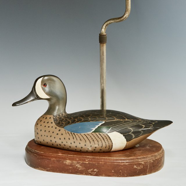 H.V. Shourds, "Blue Wing Teal Drake Decoy," 1970, (1 of 1)