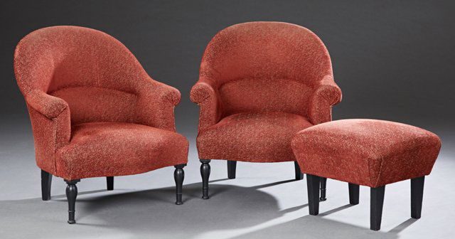 Three Piece French Empire Style Ebonized Salon Suite, (1 of 1)