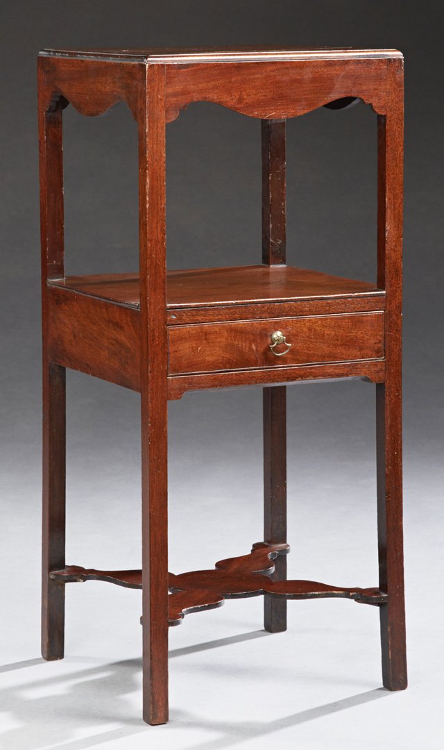English Carved Mahogany Bowl and Pitcher Stand, 19th (1 of 1)