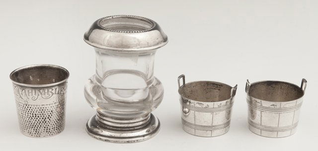 Four Pieces of Sterling, 20th c., consisting of a shot (1 of 1)