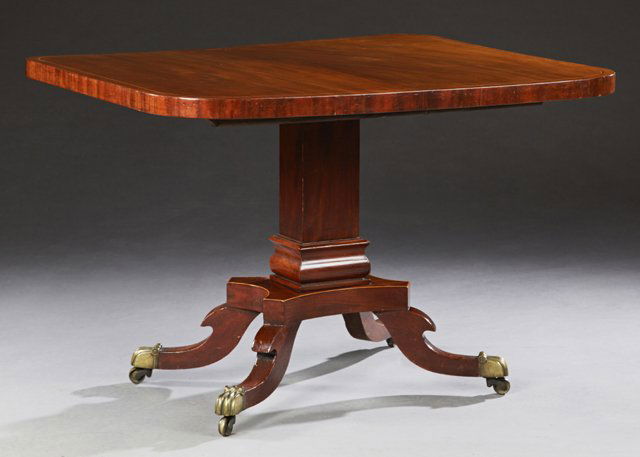 English Victorian Inlaid Mahogany Breakfast Table, 19th (1 of 8)