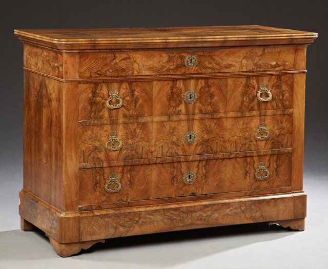 French Louis Philippe Carved Walnut Commode, 19th c., (1 of 1)
