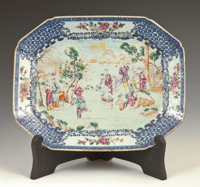 Chinese Export Octagonal Famille Rose Porcelain (1 of 1)