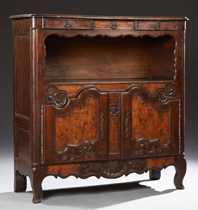 French Provincial Bressan Style Carved Oak Sideboard, (1 of 1)