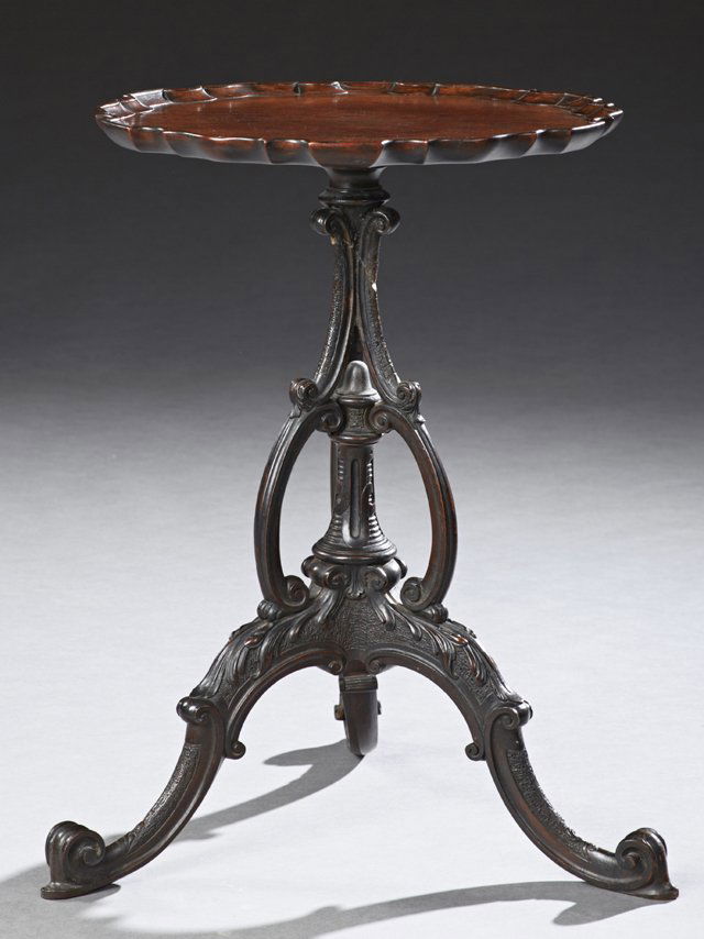 Chippendale Style Carved Mahogany Low Table, early 20th (1 of 1)